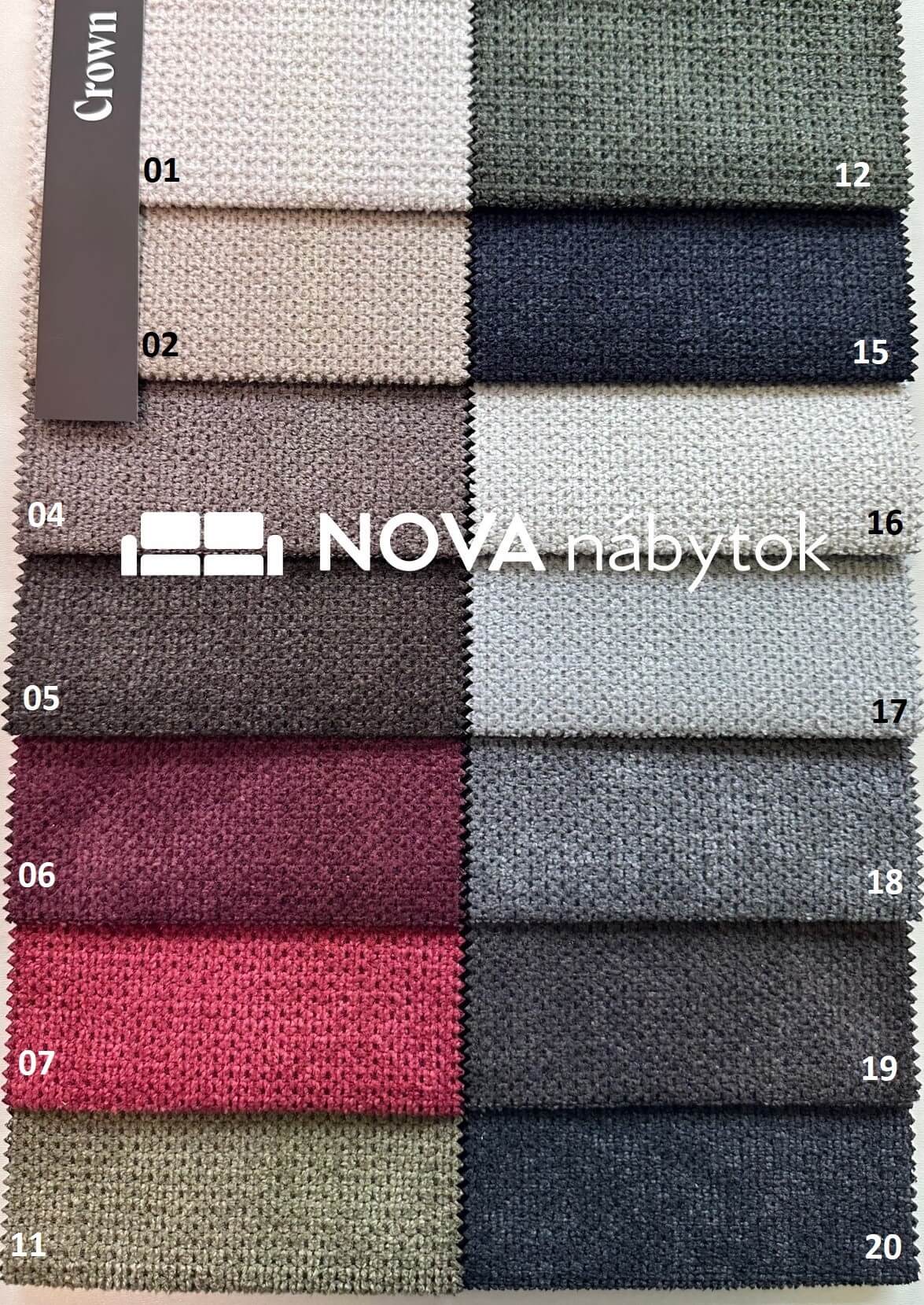 Crown potahová látka Nábytek NOVA